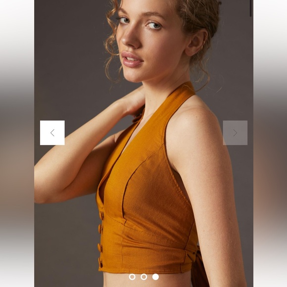 Anthropologie Cropped, Backless Halter Vest - Size Small - New w/o Tags - Picture 2 of 7